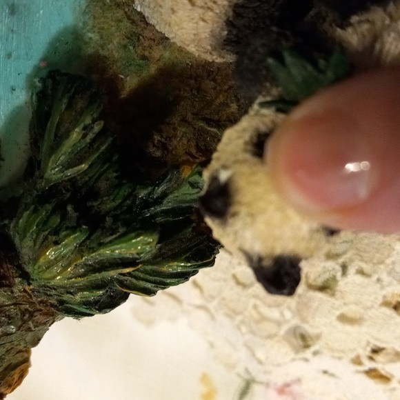 Giant panda decorated plate figurine - Picture 6 of 6